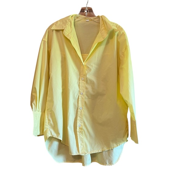 Yellow Button Up Shirt - Picture 1 of 3